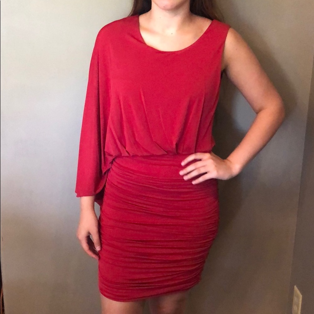 Red BCBG cocktail dress